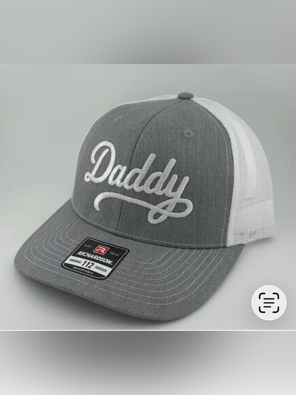 Daddy Adjustable Baseball Hat with Mesh Back and Embroidered Logo